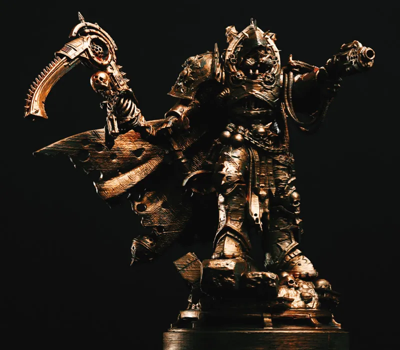 3D printet objekt i bronze materiale