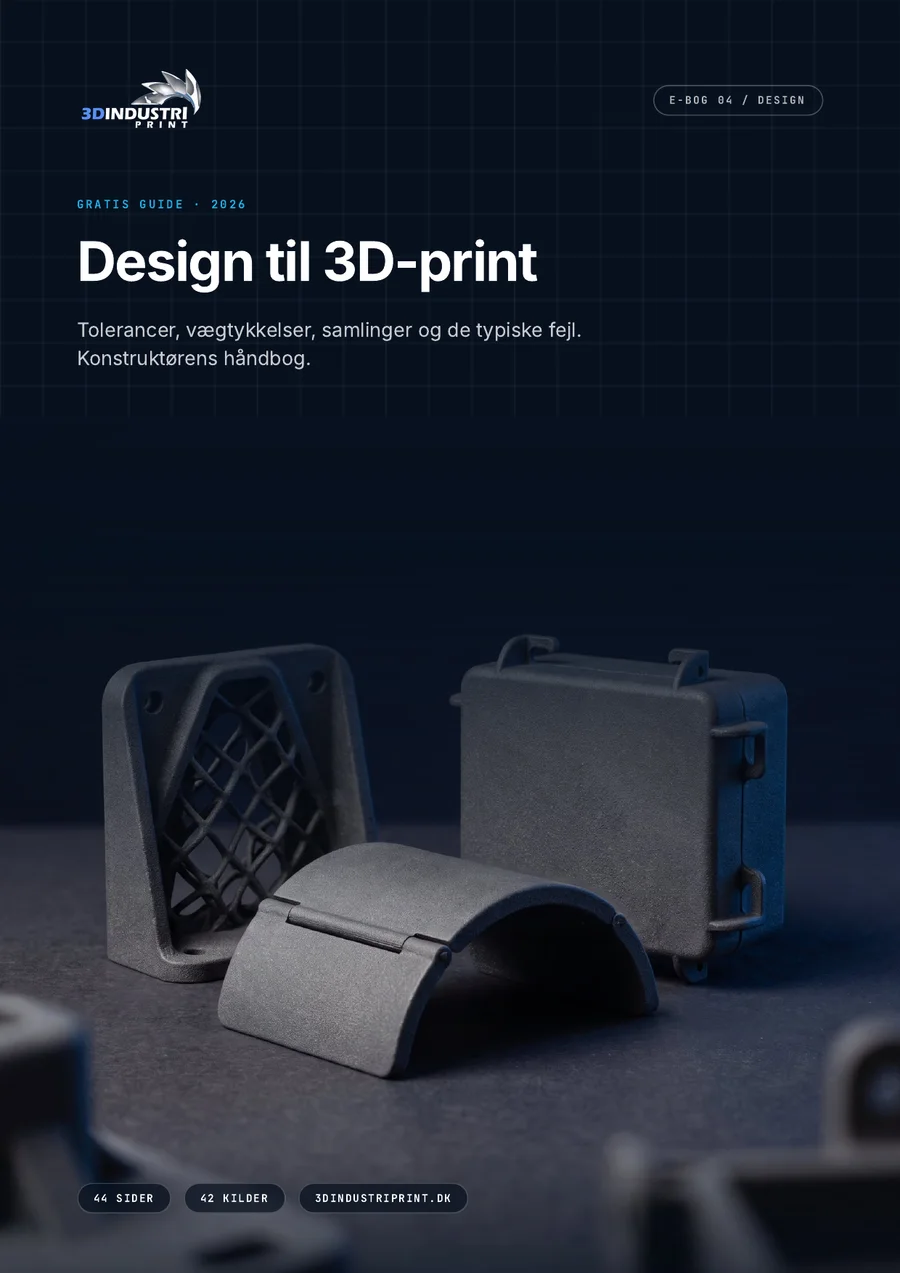 Forsiden af e-bogen Design til 3D-print