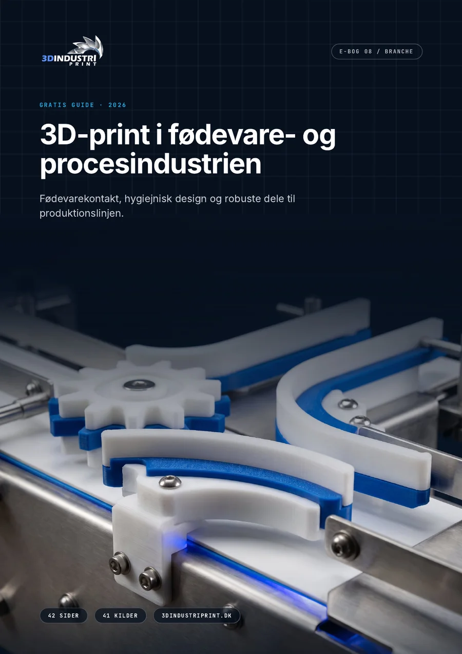 Forsiden af e-bogen 3D-print i fødevare- og procesindustrien