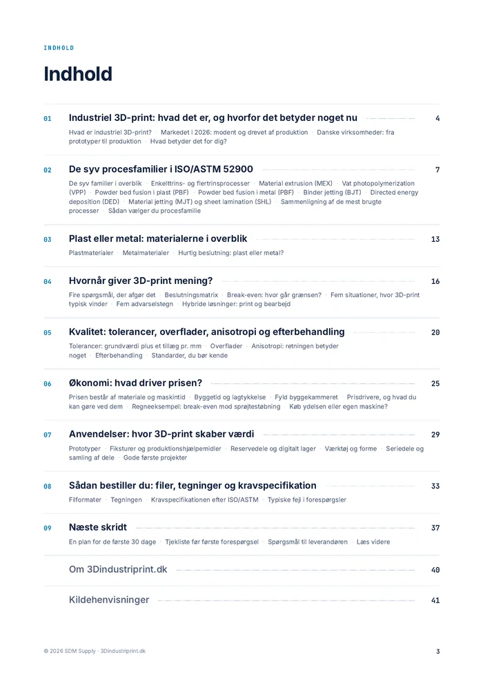 Side fra Den komplette guide til industriel 3D-print