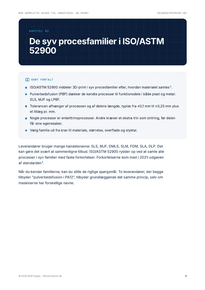 Side fra Den komplette guide til industriel 3D-print