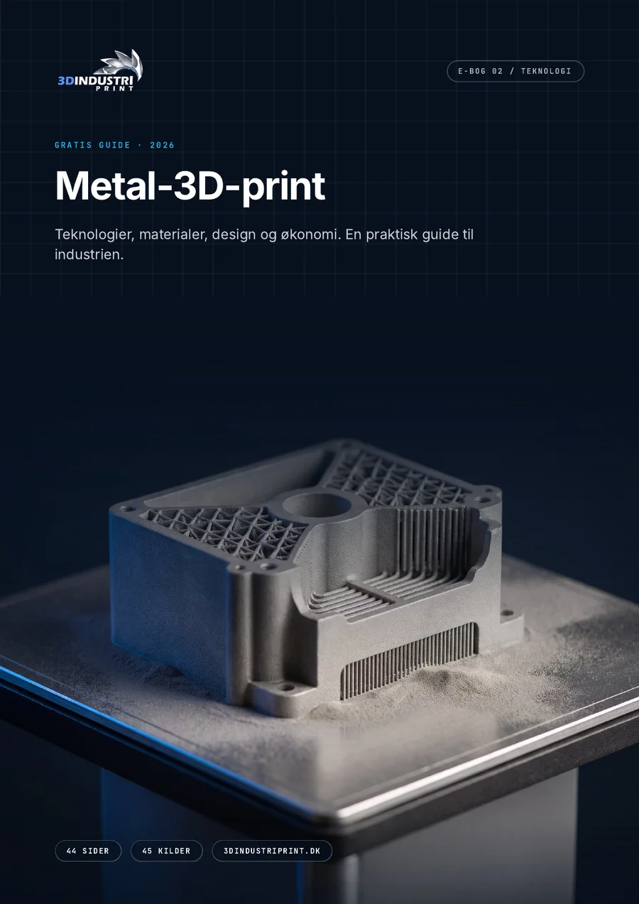 Forsiden af e-bogen Metal-3D-print